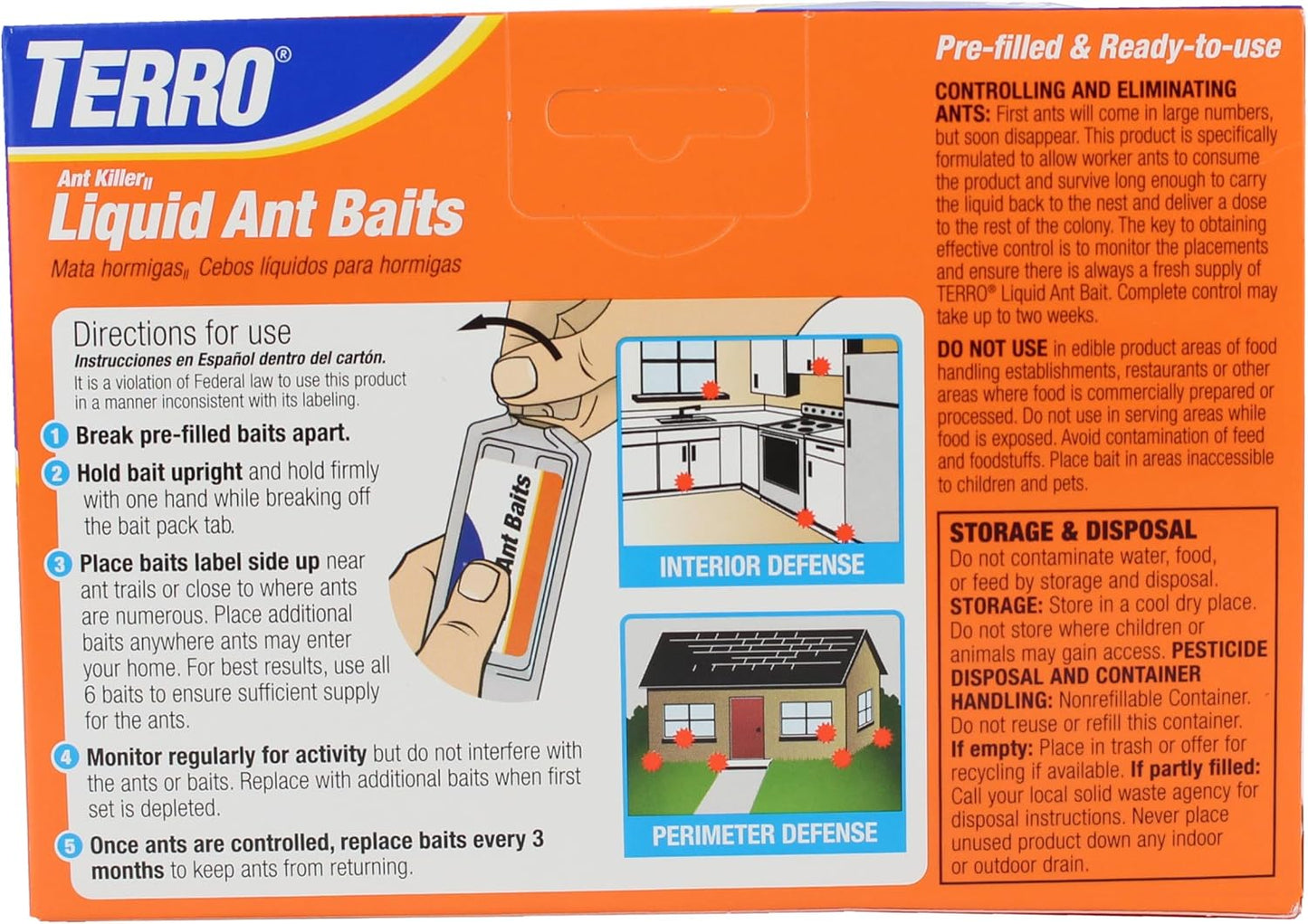 TERRO Ant Killer Bait Stations T300-3SR - Liquid Bait to Eliminate Ants - 18 Count Stations for Effective Indoor Ant Control