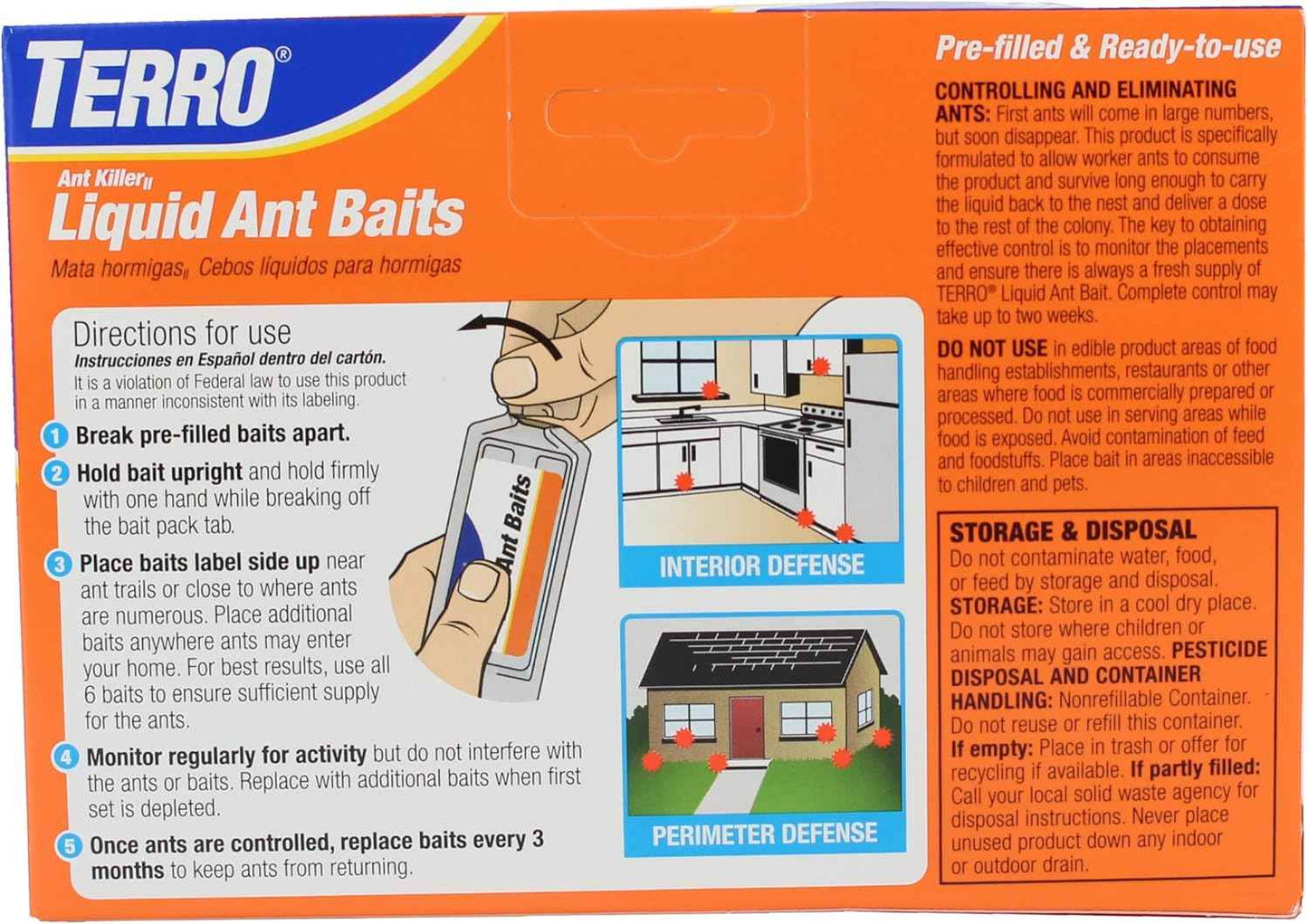 TERRO Ant Killer Bait Stations T300-3SR - Liquid Bait to Eliminate Ants - 18 Count Stations for Effective Indoor Ant Control