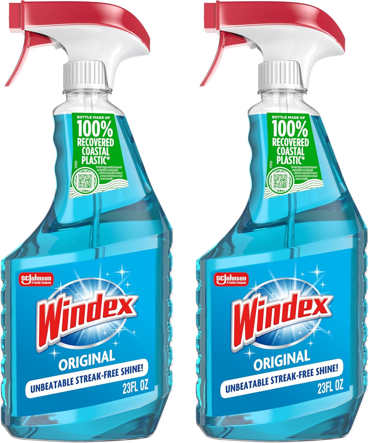 Windex Glass and Window Cleaner Spray Bottle, Packaging Designed to Prevent Leakage and Breaking, Surface Cleaning Spray, Original Blue Scent, 23 Fl Oz - Rayz Mart