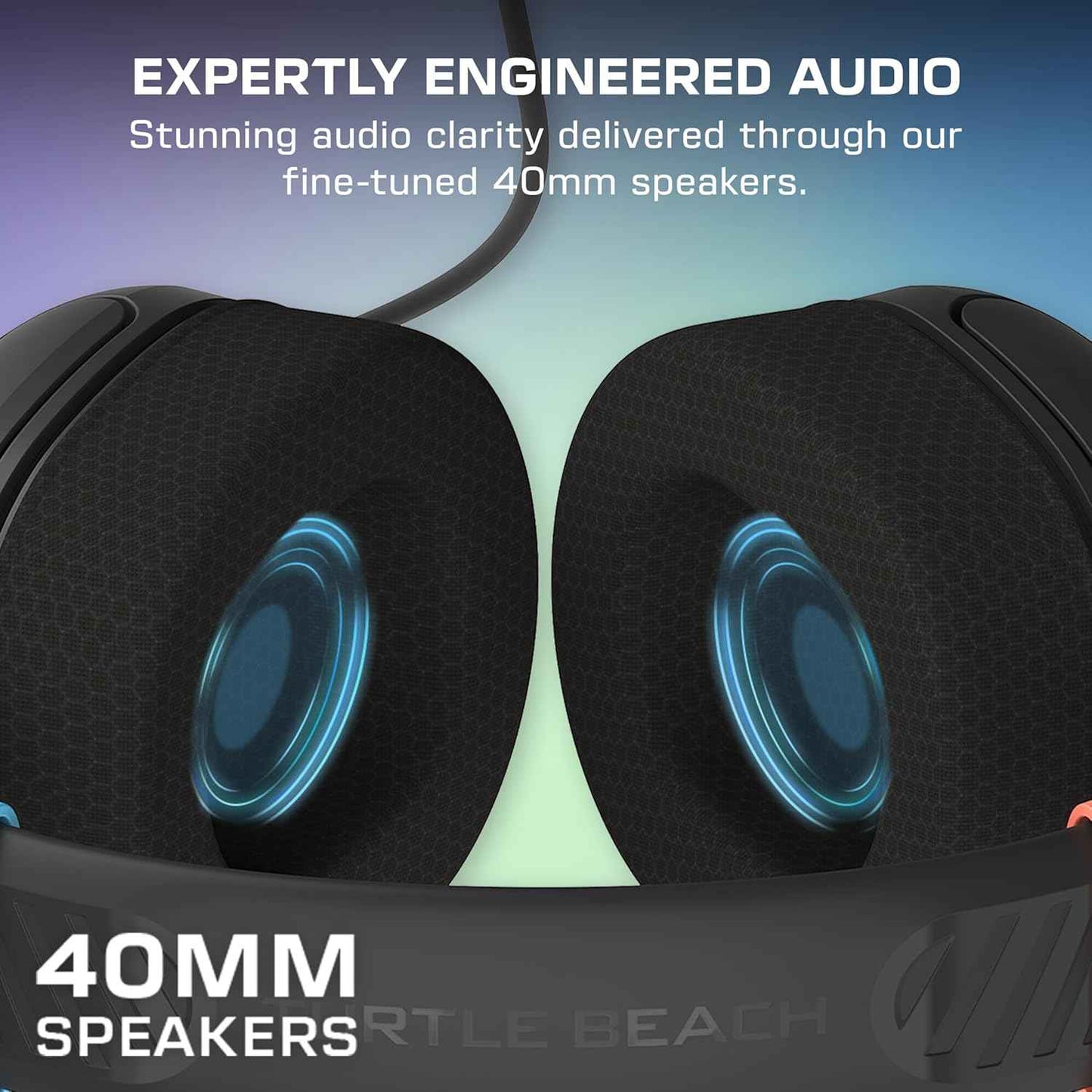 Turtle Beach Airlite Fit Wired Gaming Headset – Officially Licensed for Nintendo Switch 2, Nintendo Switch, Durable, Lightweight, Charcoal Blue/Red