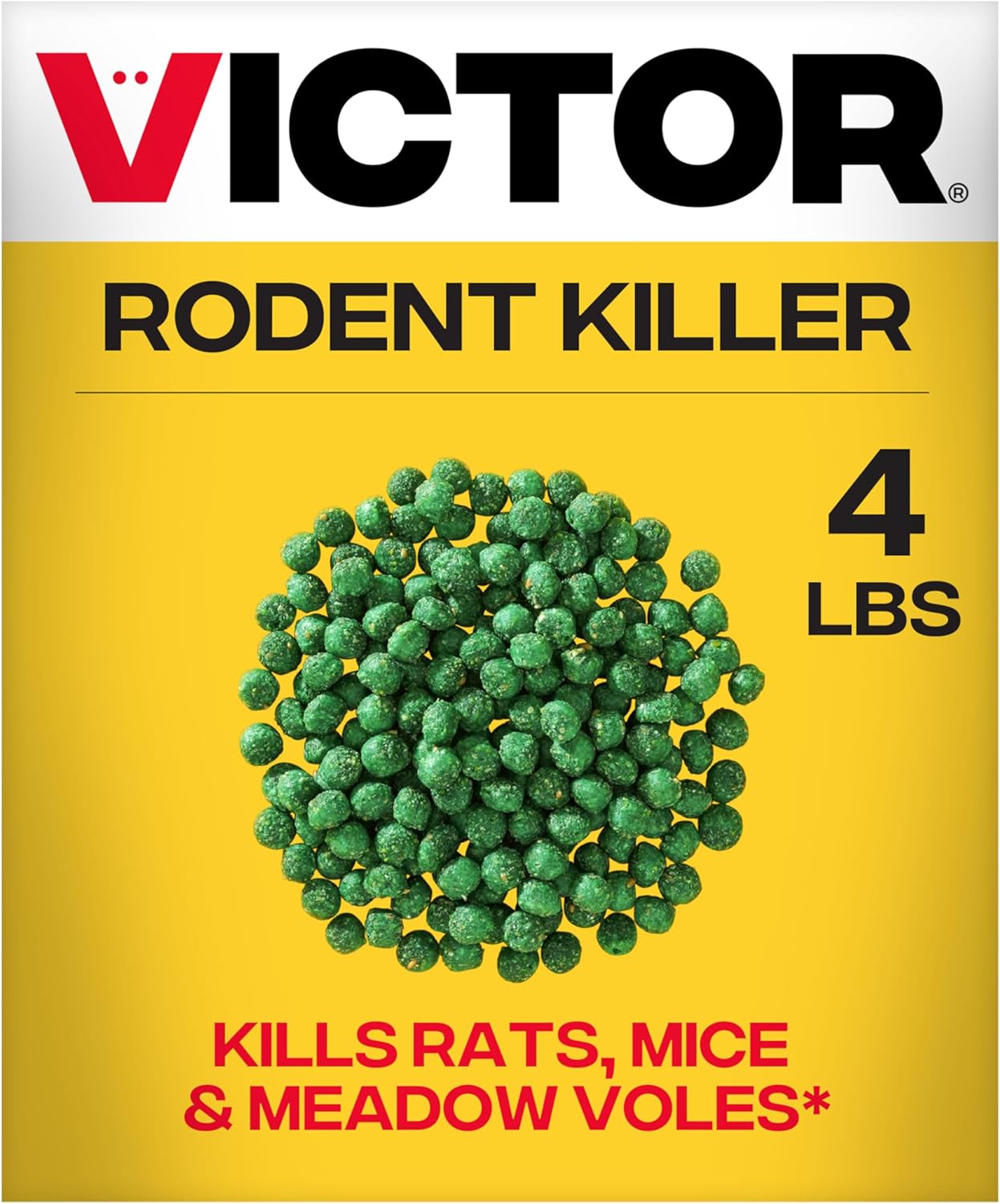Victor Rat Poisoning for Inside & Outside Use - Kills Rats, Mice, Meadow Voles | Mouse Poisoning for Indoor & Outdoor Areas, Ready-to-Use
