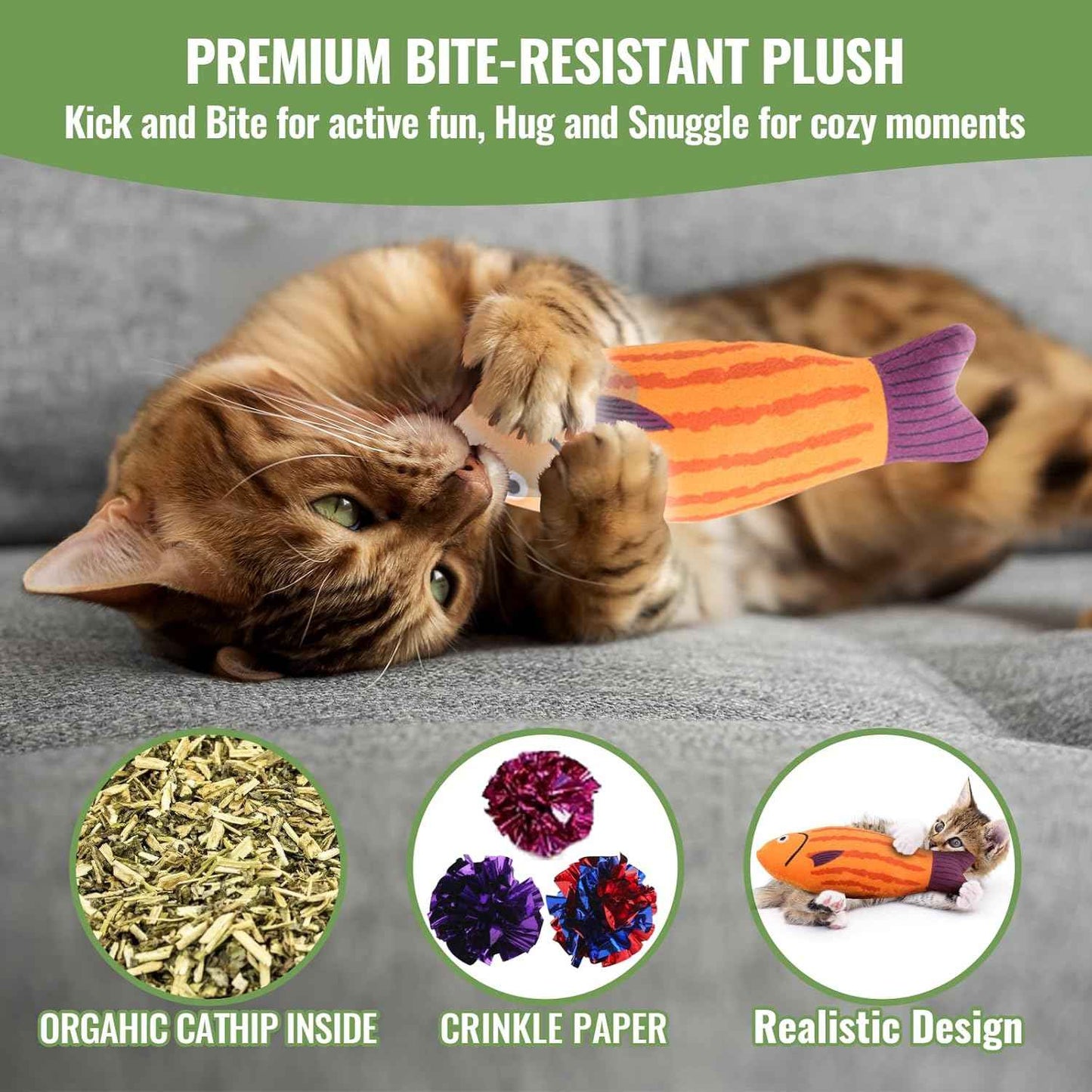 Fashion's Talk Cat Toys Variety Pack for Kitty 20 Pieces