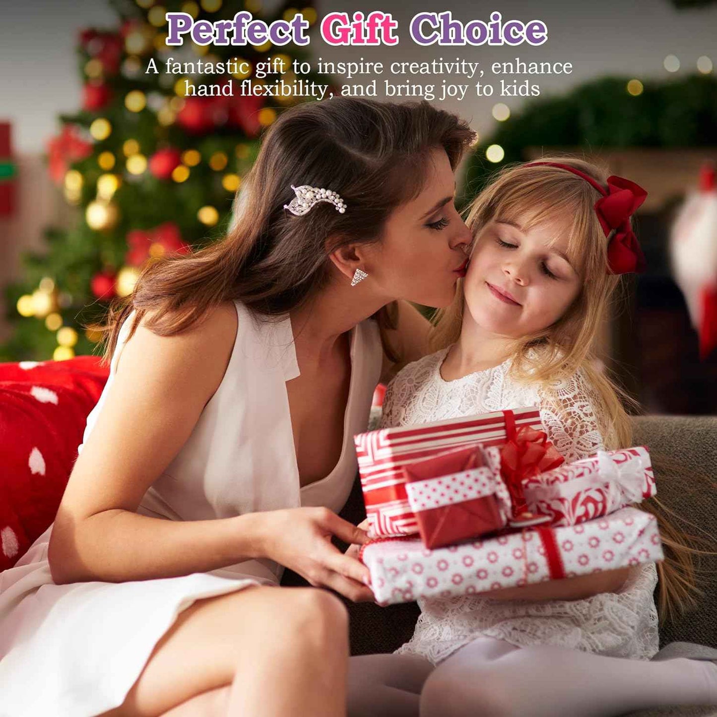 OHOME Stocking Stuffers - 5300 Clay Beads Bracelet Making Kit,Arts and Crafts for Kids Ages 8-12,Christmas Gifts Crafts Games Toys for 3-10 Year Old Birthday,Christmas Gifts for Grandkids