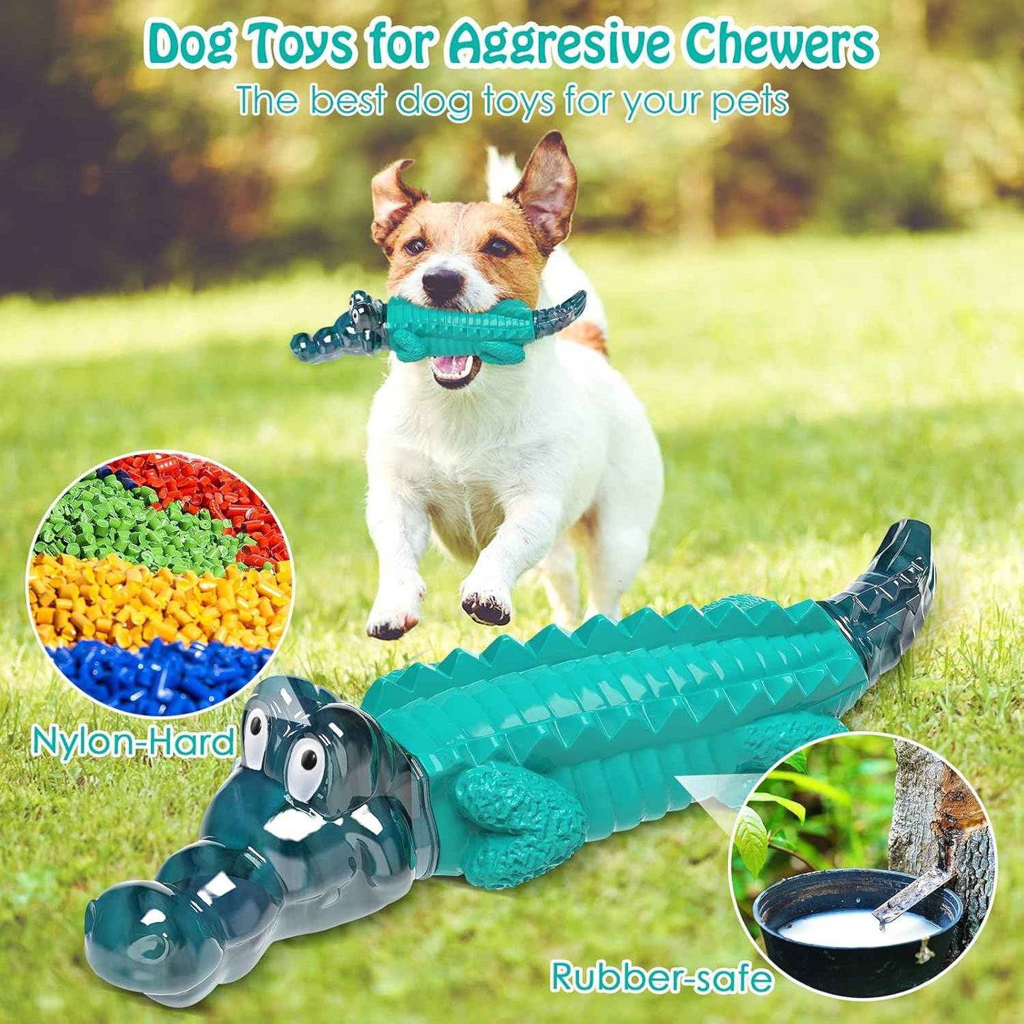 Dog Toys for Aggressive Chewers - Tough,Indestructible Dog Chew Toys for Large, Medium,Small Breed to Keep Them Busy