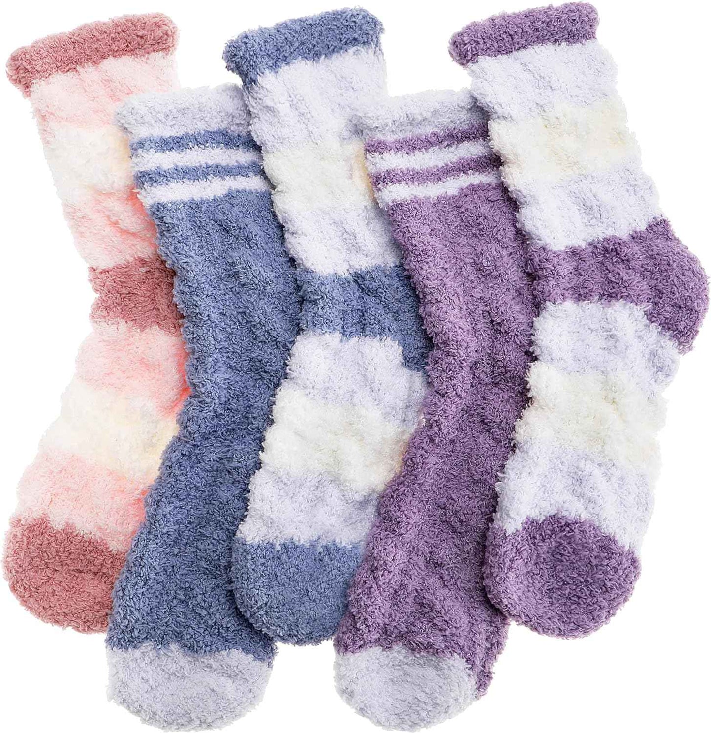Anlisim Fuzzy Socks for Women, Soft Comfy Cozy Fluffy Thick Winter Warm Fleece Slipper Socks