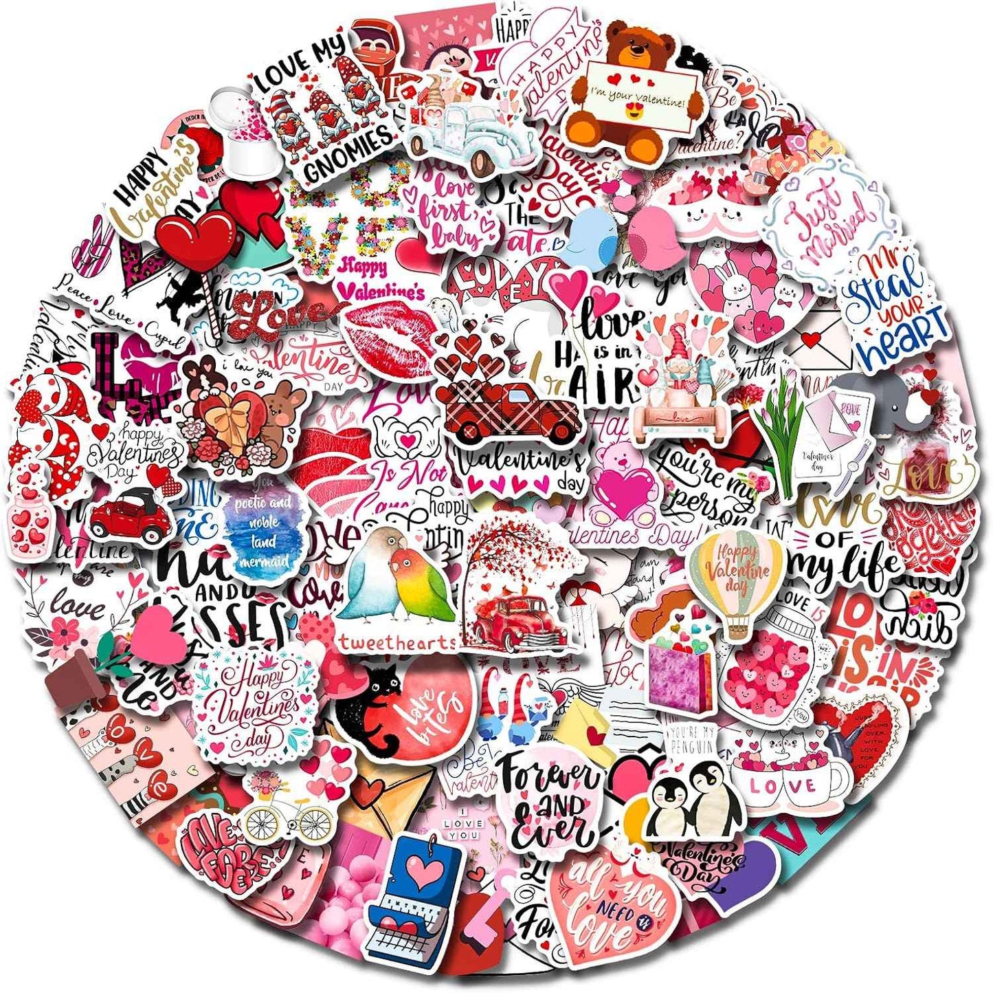 AOWDIAO 200 Pcs Cute Christmas Vinyl Stickers for Water Bottles, Scrapbooking & Crafts – Fun Holiday Party Favors, Xmas Gifts for Kids & Adults