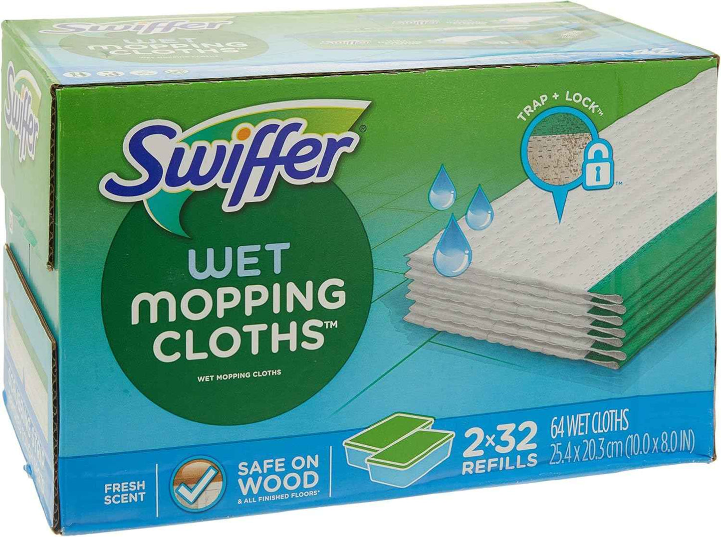 Swiffer Sweeper Wet Mopping Cloth Multi Surface Refills, Mops for Floor Cleaning, Febreze Lavender Scent, 36 Count