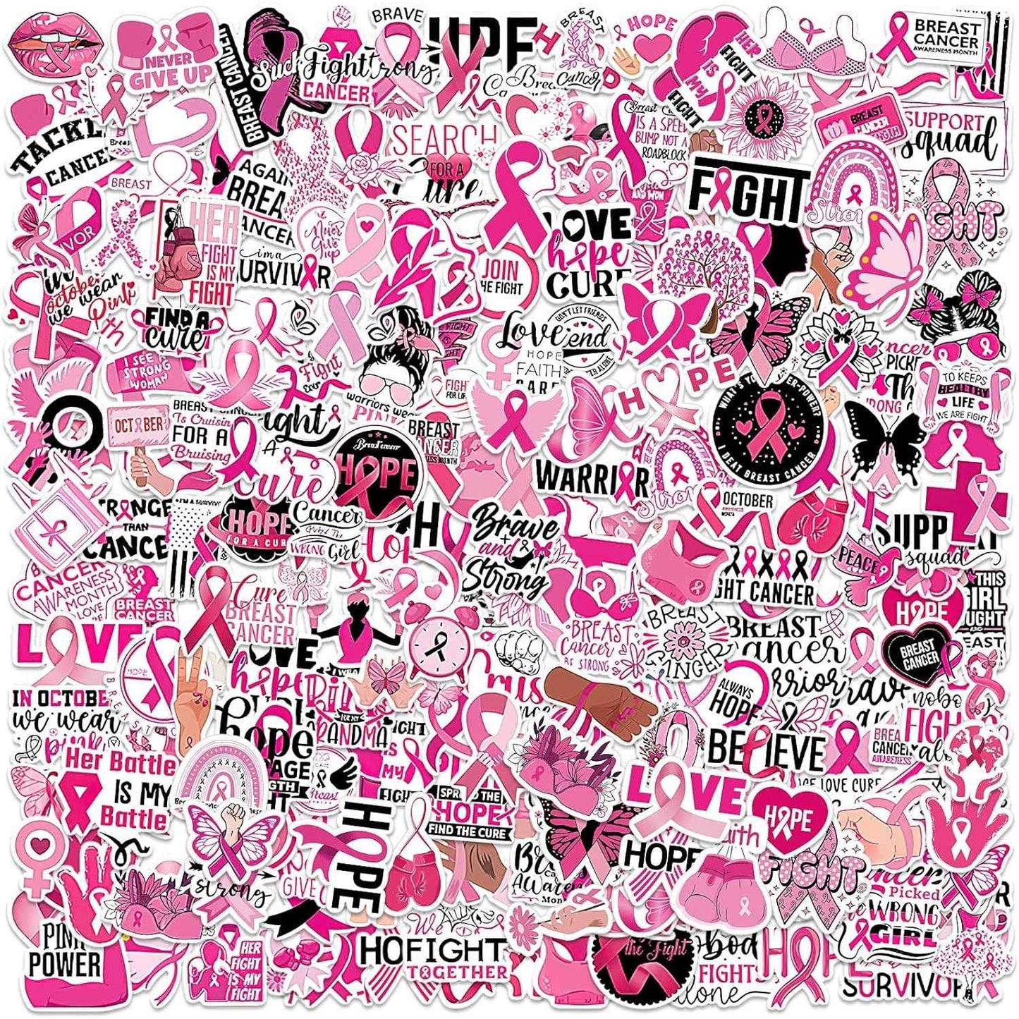 JULBEAR 200PCS Christmas Stickers, Non-Repeating Vinyl Holiday Party Stickers for Water Bottles, Cards, Scrapbooking Crafts Christmas Decorations Party Favors, Christmas Gifts for Kids Teens Adults