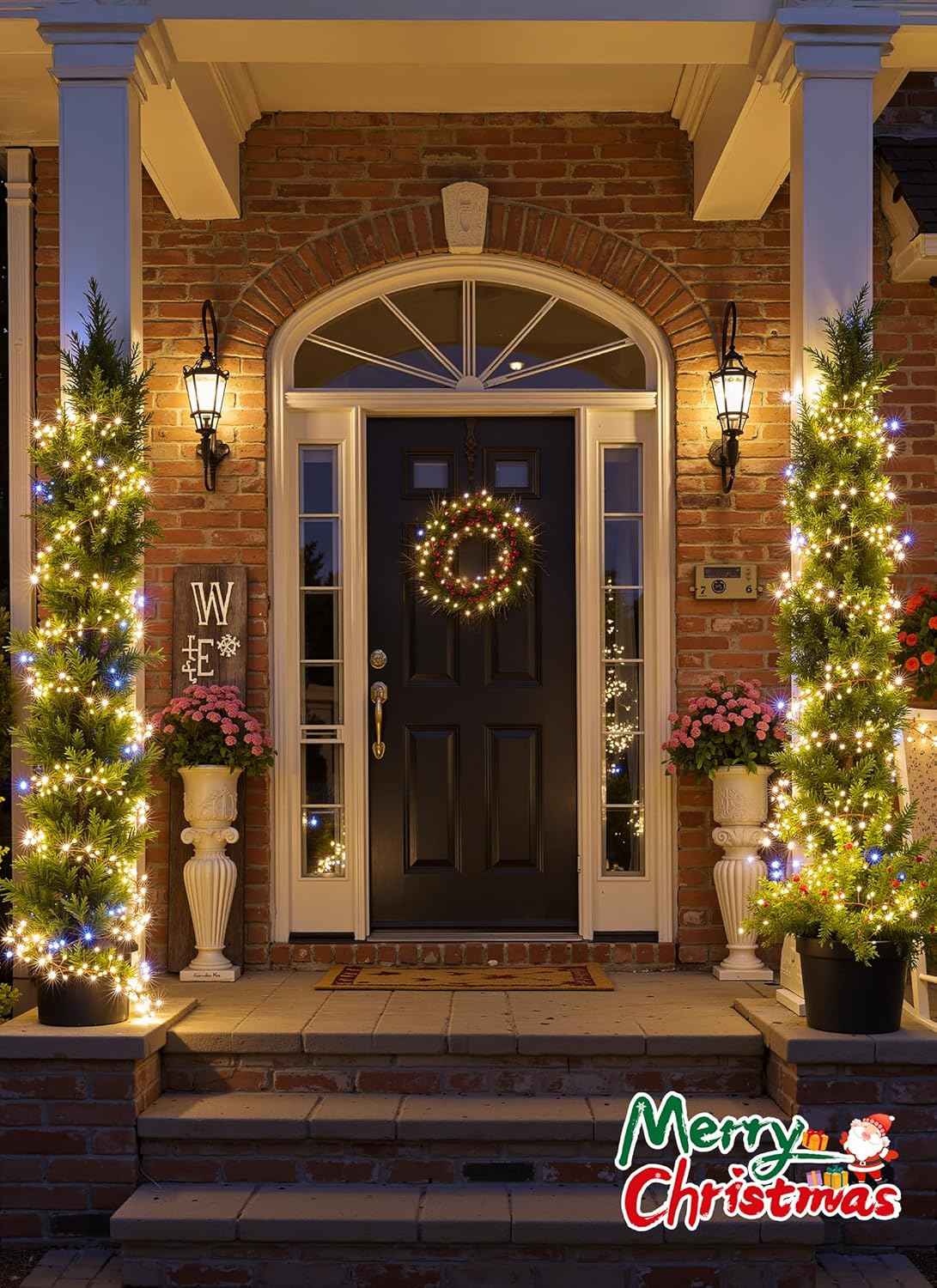 Fairy Lights Plug-In String Lights, 200 LED Twinkle Firecracker Lights, Waterproof Christmas Tree Lights for Indoor/Outdoor Bedroom, Patio, Garden Décor