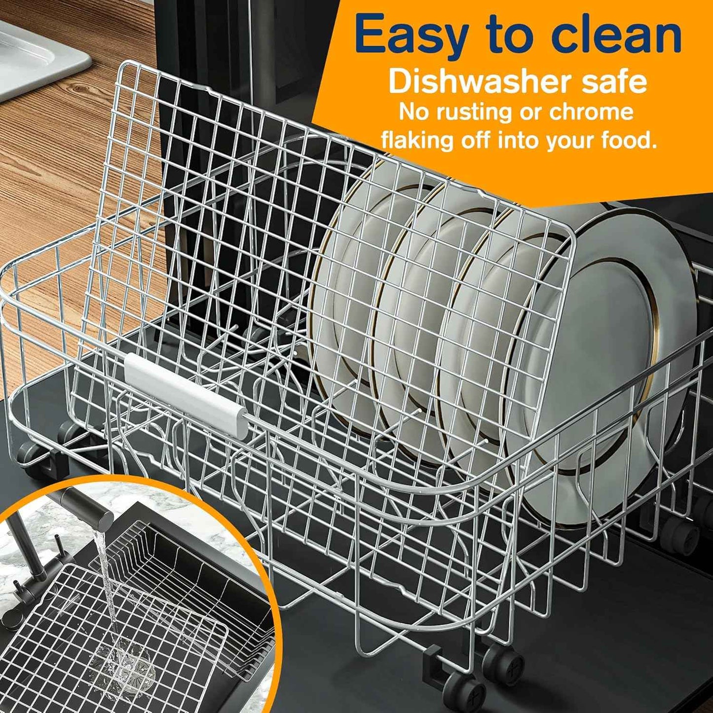 2PCS Cooling Racks for Cooking and Baking - 10" x 15"Heavy Duty Stainless Steel Wire Rack for Baking, Grilling, Roasting - Oven & Dishwasher Safe - Fits Jelly Roll Sheet Pan-Silver