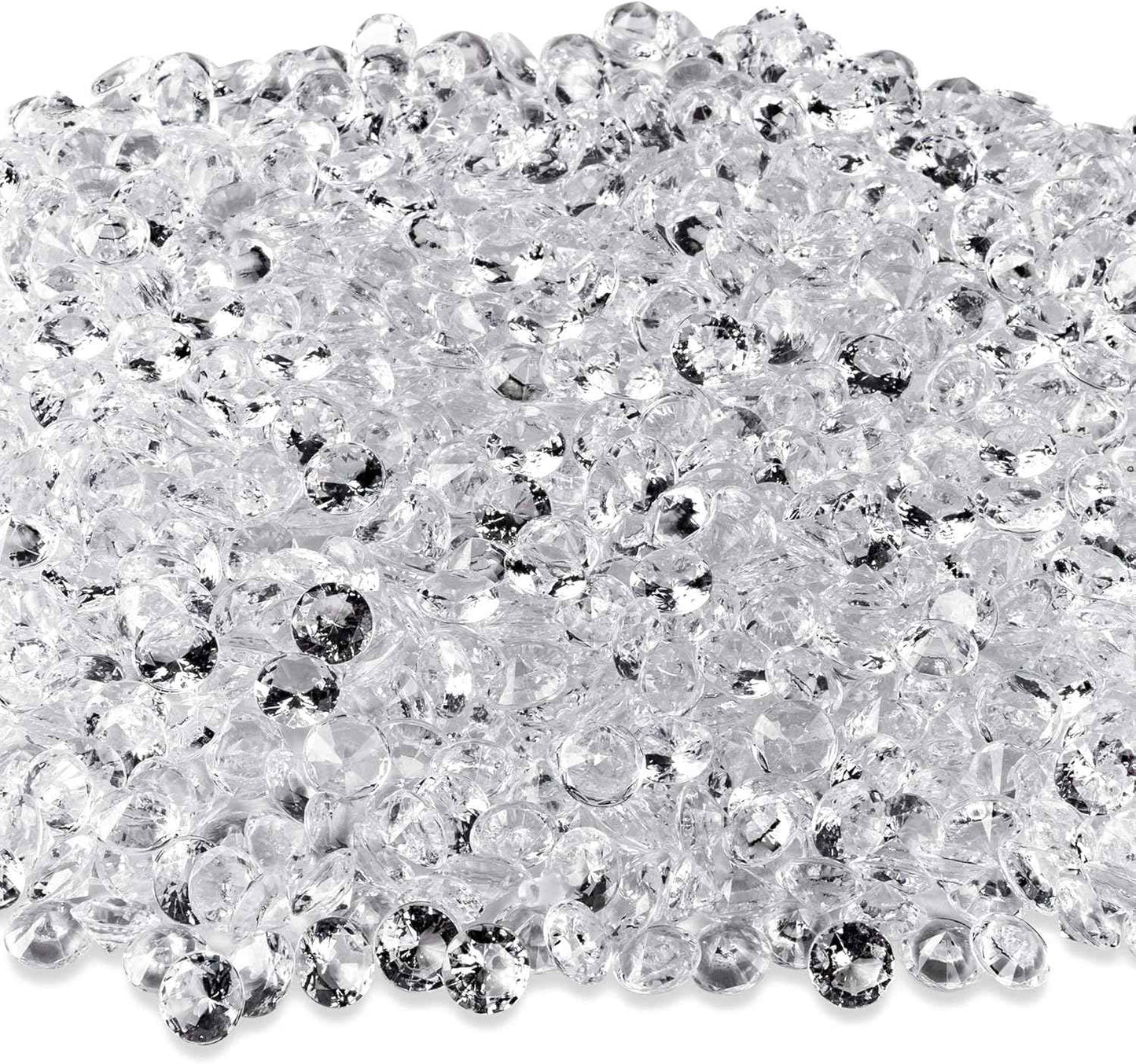 Super Z Outlet Diamond Table Confetti Party Toy Decorations for Weddings, Bridal Shower, Birthdays, Graduations, Home, and more. 800 COUNT, 4 Carat/8mm Jewels