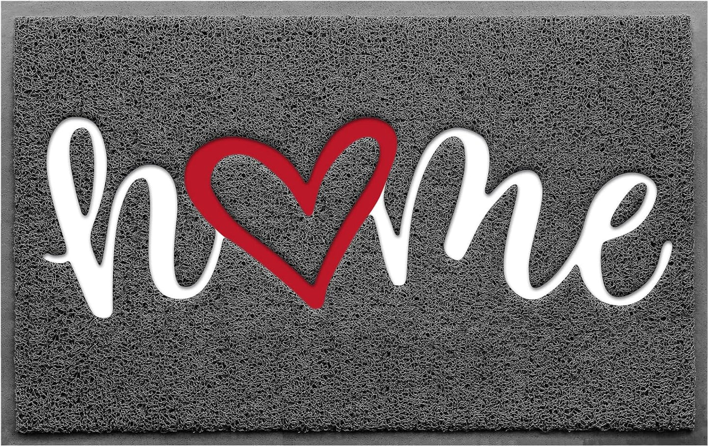 StepLively Door Mat Home Welcome Mats Outdoor and Indoor, Heavy-Duty Low-Profile Non-Slip Front Welcome Mat for Home Entrance, Outside Entry, Yard, Floor, Patio (30''x17.5'', Black)