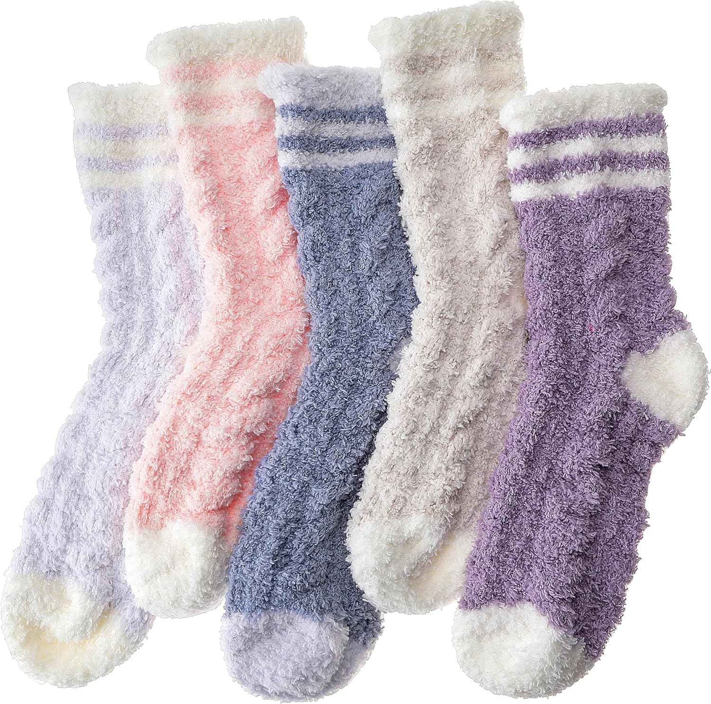 Anlisim Fuzzy Socks for Women, Soft Comfy Cozy Fluffy Thick Winter Warm Fleece Slipper Socks