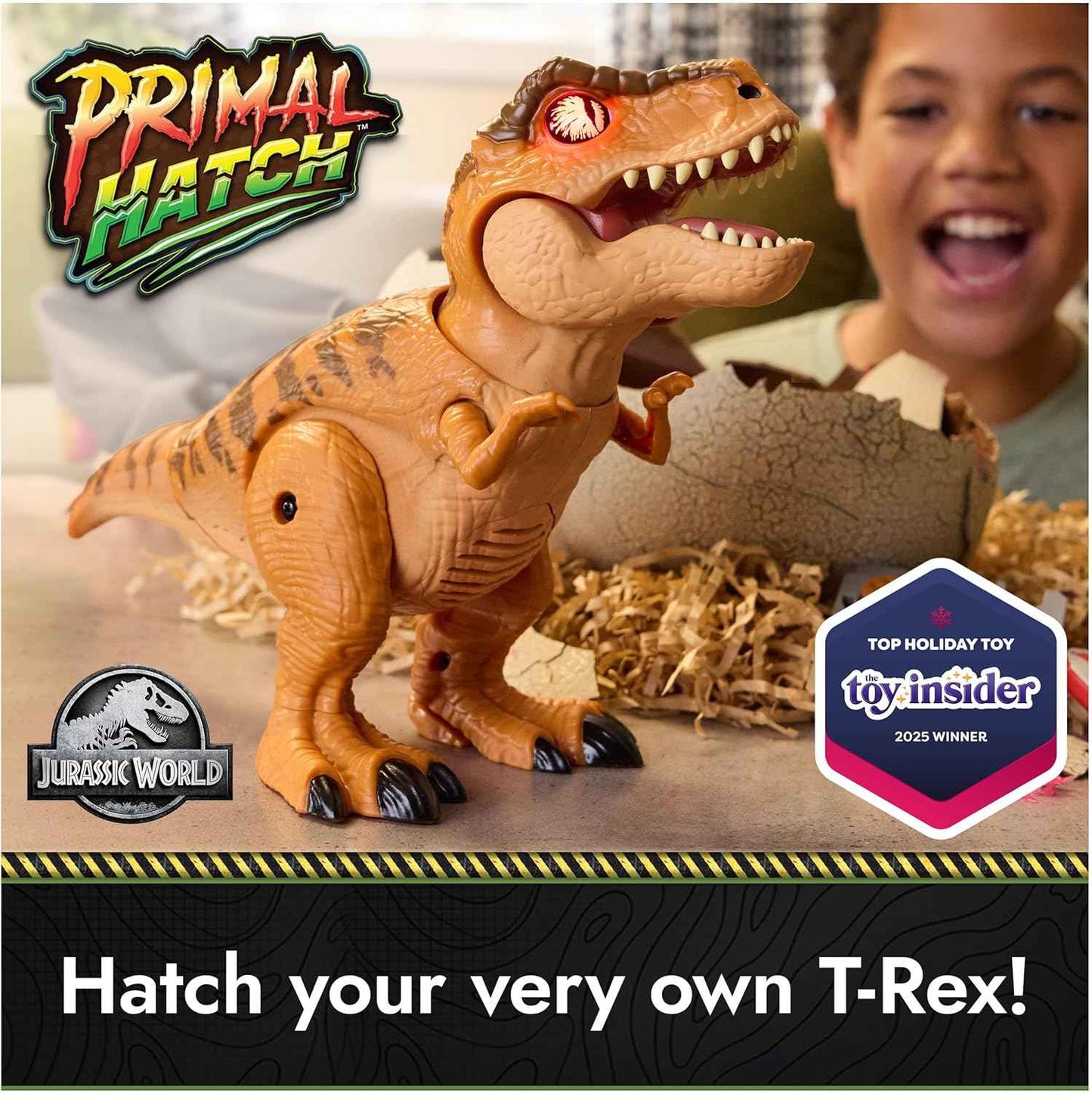 Jurassic World Interactive Toy Dinosaur & Egg, Hatch & Train Your own Baby Dino with 100+ Sounds & Reactions, Kids Toys for Boys & Girls Aged 5 & Up