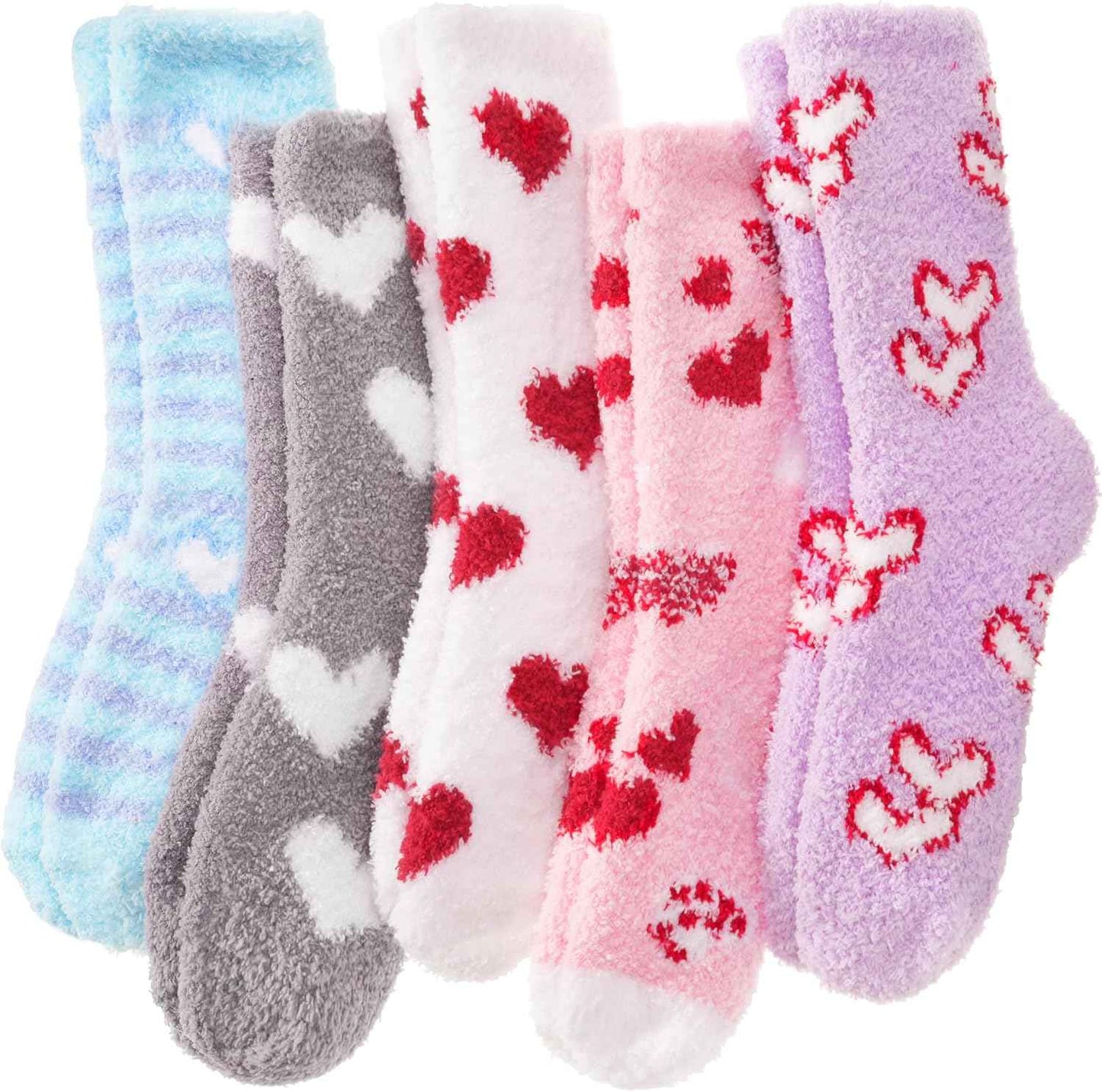 Anlisim Fuzzy Socks for Women, Soft Comfy Cozy Fluffy Thick Winter Warm Fleece Slipper Socks