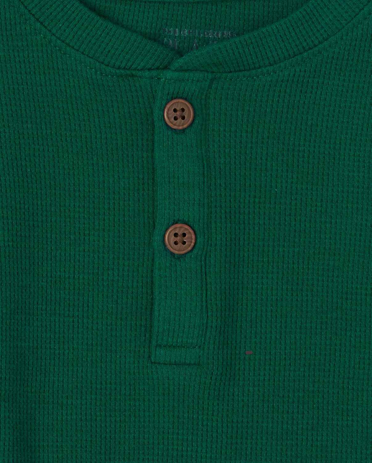 The Children's Place Baby Toddler Boys Long Sleeve Thermal Henley Top