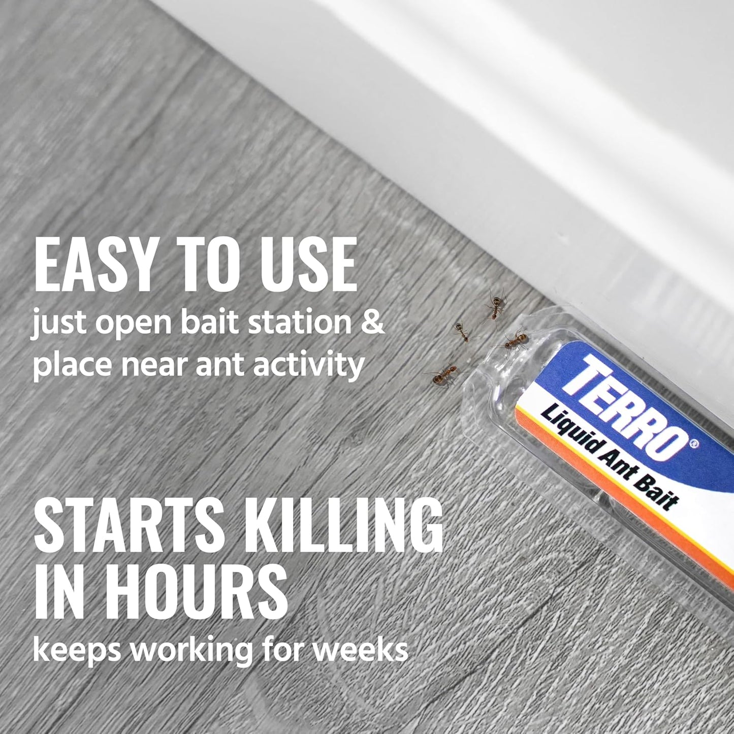 TERRO Ant Killer Bait Stations T300-3SR - Liquid Bait to Eliminate Ants - 18 Count Stations for Effective Indoor Ant Control