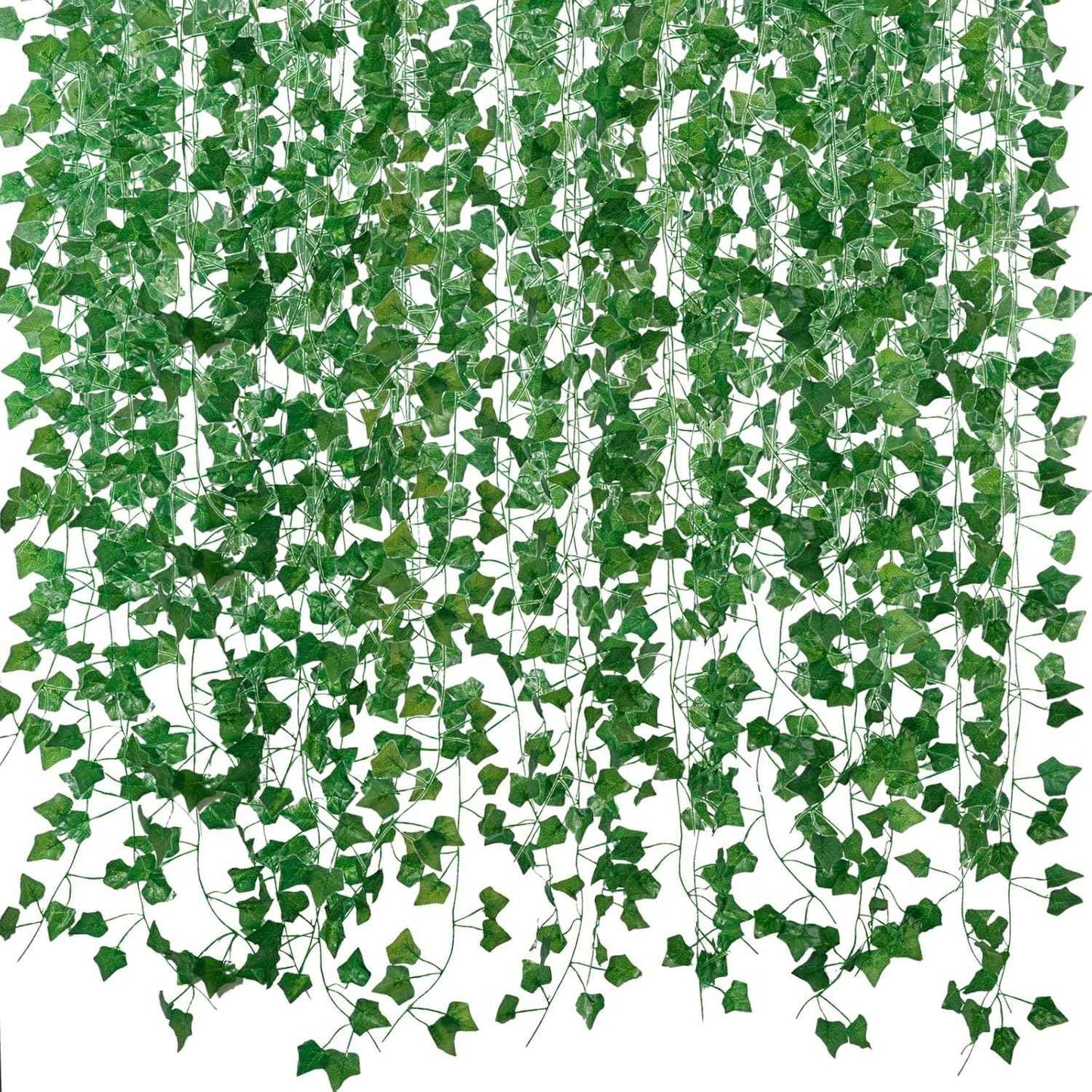 Fake Vines for Room Decor(12 Pack 84 Feet) Aesthetic Artificial Plant Ivy Leaves Hanging Greenery Garlands for Home Bedroom Wall Wedding Christmas Party Office Patio Outdoor Garden DΓ©cor