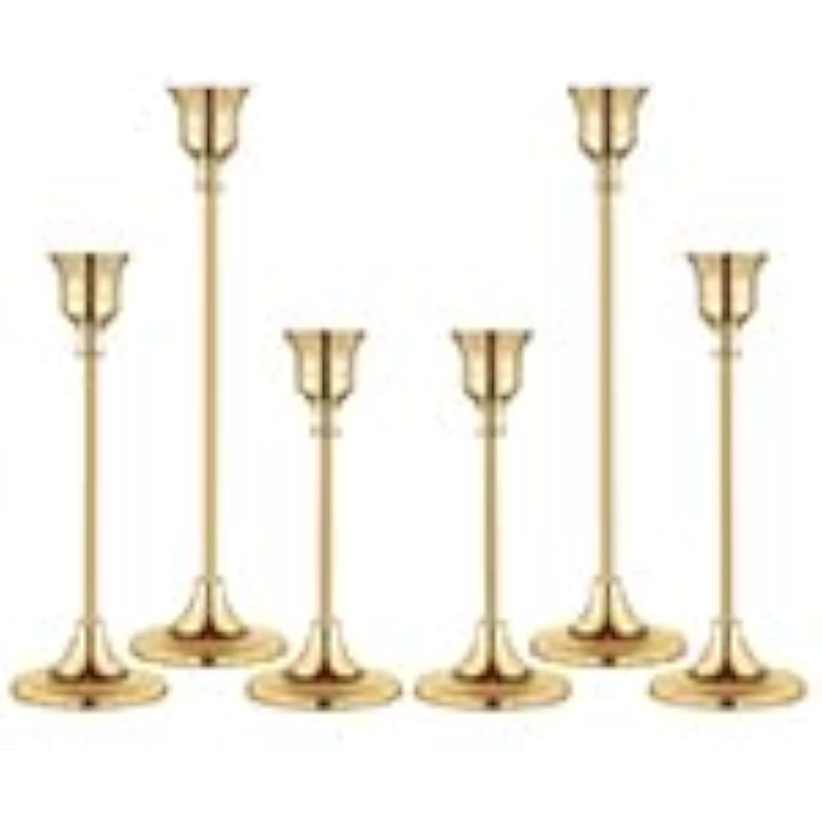 Candlestick Holders,Taper Candle Holder for Candlesticks Gold Brass Vintage Candle Stick Candle Holders Candelabra Candle Holder for Fireplace Party Dining Home
