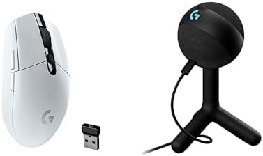Logitech G305 Lightspeed Wireless Gaming Mouse, Hero Sensor, 12,000 DPI, Lightweight, 6 Programmable Buttons, 250h Battery, On-Board Memory, Compatible with PC, Mac - Black