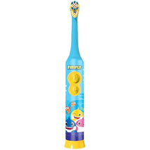 Firefly Clean N' Protect Baby Shark Toothbrush with soft bristles and anti-slip grip handle, battery included, ages 3+