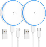 Apple 15W MagSafe wireless chargers for iPhone & AirPods, 2-pack, dual input