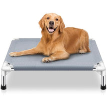 elevated cooling dog bed raised outdoor medium dogs portable pet cots polyester cotton