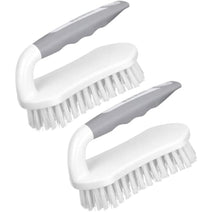 Setsail Heavy-Duty Scrub Brushes with Stiff PET Bristles for Cleaning Shower, Bathroom, and Kitchen (2-Pack)