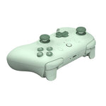8bitdo ultimate 2c wireless controller for windows pc and android with 1000hz polling rate, hall effect joysticks and triggers, and remappable l4/r4 bumpers in green