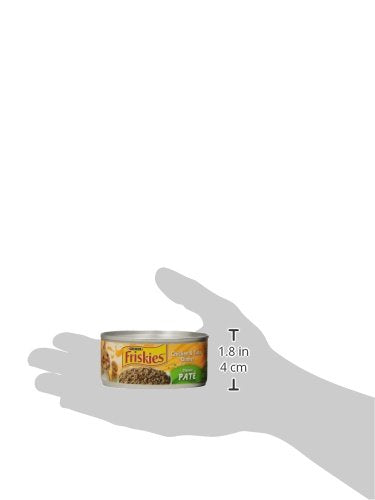 Purina Friskies wet cat food pate, 5.5 oz. cans, chicken and tuna dinner, 24-pack, complete and balanced nutrition