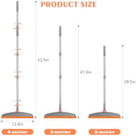 Multifunction Magic Broom, 54 Inch Adjustable Long Handle Silicone Floor Squeegee Broom