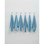 6 Pack Microfiber Glass Cleaning Cloth, 16 Inch X 16 Inch, Lint Free Quickly Clean Window, Glasses, Windshields, Mirrors, and Stainless Steel, Blue