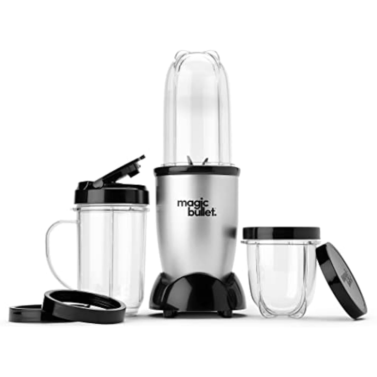 Magic Bullet Blender 11-Piece Set, Silver, Hi-Speed, Compact Kitchen Food Processor
