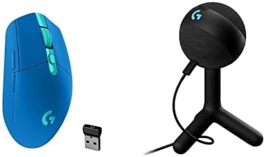 Logitech G305 Lightspeed Wireless Gaming Mouse, Hero Sensor, 12,000 DPI, Lightweight, 6 Programmable Buttons, 250h Battery, On-Board Memory, Compatible with PC, Mac - Black