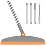 54 inch adjustable multifunction silicone floor squeegee broom for bathroom kitchen tile pet hair cleaning