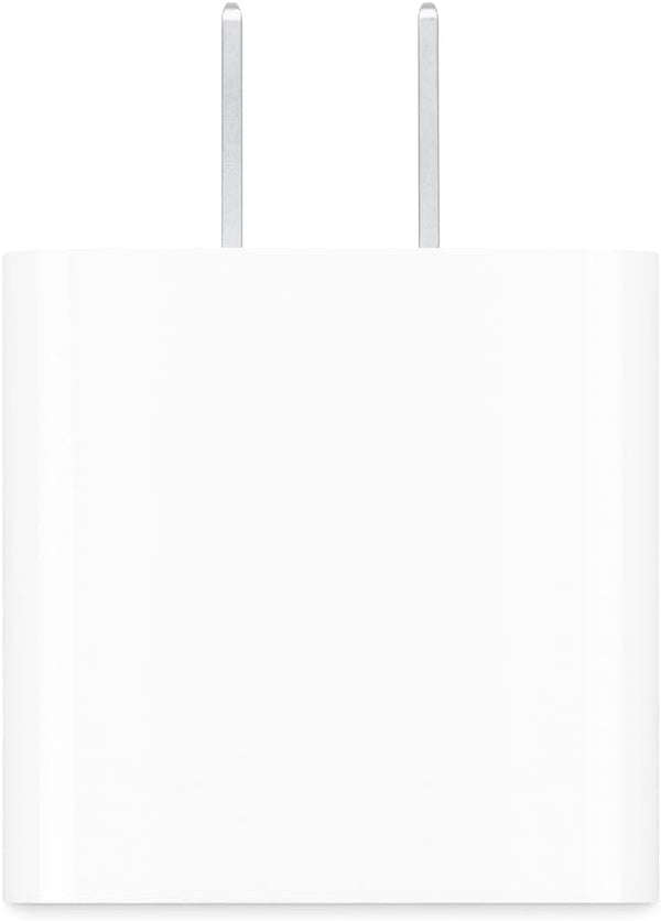 Apple 20W compact USB-C power adapter for iPhone iPad AirPods fast charging