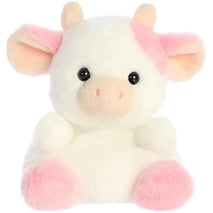 Aurora® Adorable Palm Pals™ Belle Strawberry Cow™ Stuffed Animal - Fun Collectible Plush for Kids and Adult Collectors - Perfect for Decorating Rooms and Birthday Gifts - Pink 6 Inches
