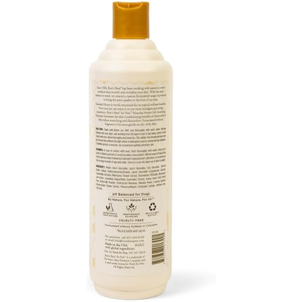 Burt’s Bees for Pets Itch Shampoo with Manuka Honey and Chamomile for Dogs, Itch Relief for Dogs - Naturally Derived Ingredients, 16 Fl Oz