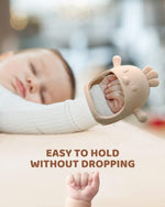 2-pack ChooKaChoo silicone teething mitten for babies over 3 months, anti-dropping, BPA free