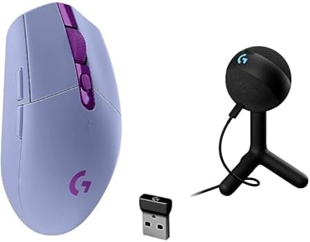 Logitech G305 Lightspeed Wireless Gaming Mouse, Hero Sensor, 12,000 DPI, Lightweight, 6 Programmable Buttons, 250h Battery, On-Board Memory, Compatible with PC, Mac - Black