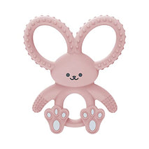 Dr. Brown's soft 100% silicone, BPA free, teething toy for 3m+ babies, pink bunny design