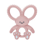 Dr. Brown's soft 100% silicone, BPA free, teething toy for 3m+ babies, pink bunny design
