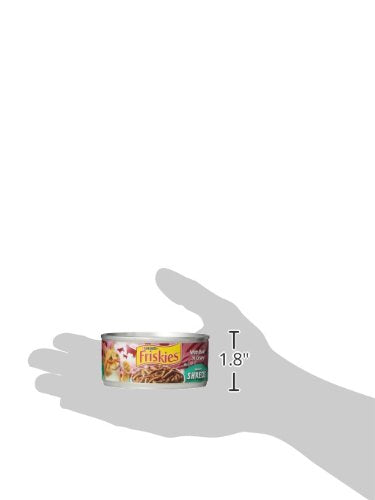 Purina Friskies Shreds with beef in gravy wet cat food, pack of 24, 5.5 oz cans