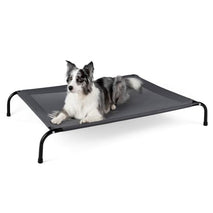 Grey 50" Lx32 Wx8 H Cooling Elevated Dog Bed for Large Dogs with Non-Slip Floor Protectors & Breathable Mesh