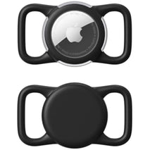 waterproof airtag holder for dog collar soft full-body protective airtag holder for dog cat collars black regular
