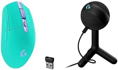 Logitech G305 Lightspeed Wireless Gaming Mouse, Hero Sensor, 12,000 DPI, Lightweight, 6 Programmable Buttons, 250h Battery, On-Board Memory, Compatible with PC, Mac - Black