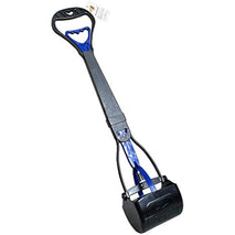 heavy-duty non-breakable large medium small dog pooper scooper with 28" long handled durable stainless steel spring