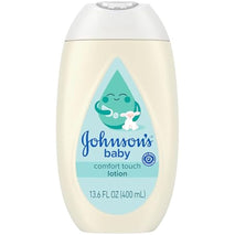 johnsons baby comfort touch newborn baby face body lotion, 13.6 fl oz, hypoallergenic, paraben-free, new baby essentials