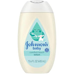johnsons baby comfort touch newborn baby face body lotion, 13.6 fl oz, hypoallergenic, paraben-free, new baby essentials