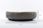 Love's cabin Round Donut Cat and Dog Cushion Bed, 20in bed for cats or small dogs, gray, super soft, durable, washable